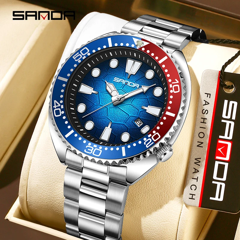 Watches Not Smartwatch - SANDA Relógio de quartzo clássico masculino,