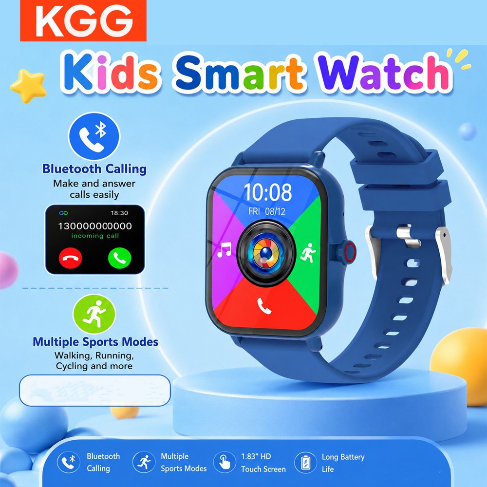 Smartwatch Watches For Kid Boy With Alarm - Relógio Inteligente Infantil com Tela HD