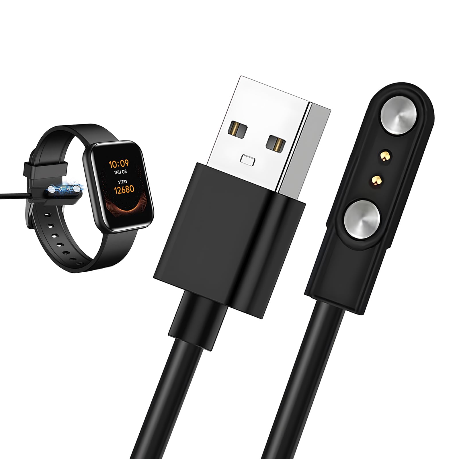 Smartwatch English - Cabo de carregamento magnético, carregador de
