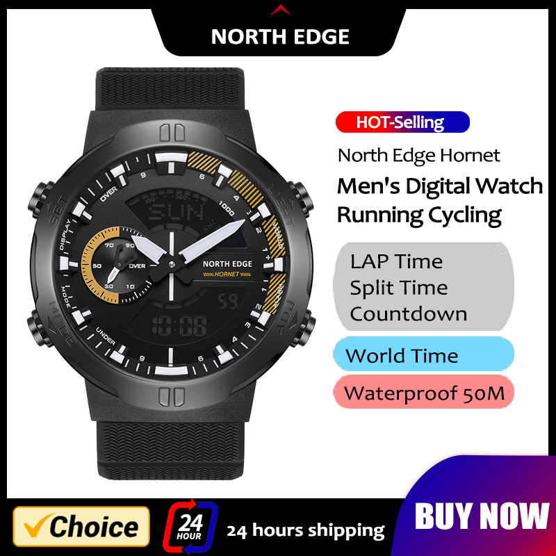 Smartwatch Army Watches For Men - North edge masculino relógio inteligente horário