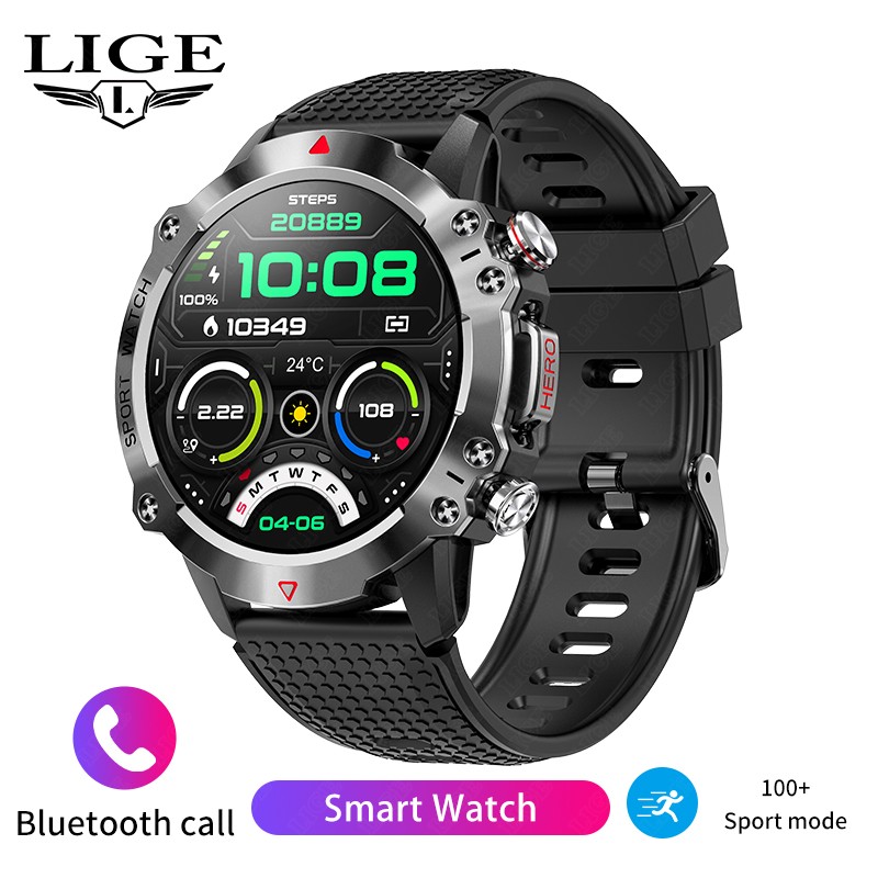 Smartwatch Watches For Sale - Relógio Inteligente Masculino LIGE, Pulseira de