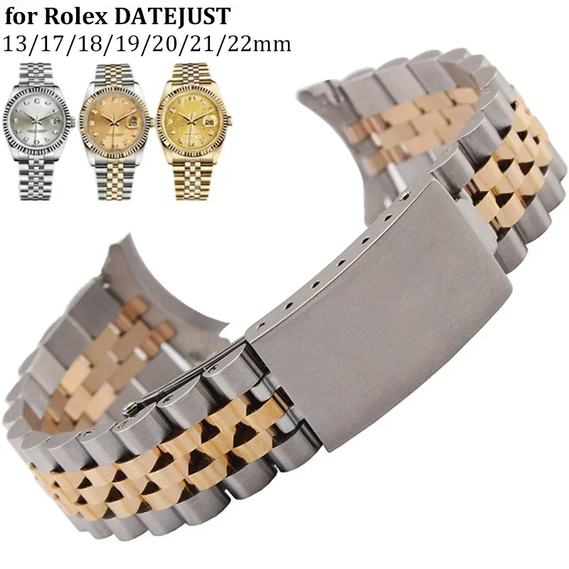 Rolex Watch Datejust - Pulseira de aço inoxidável para rolex