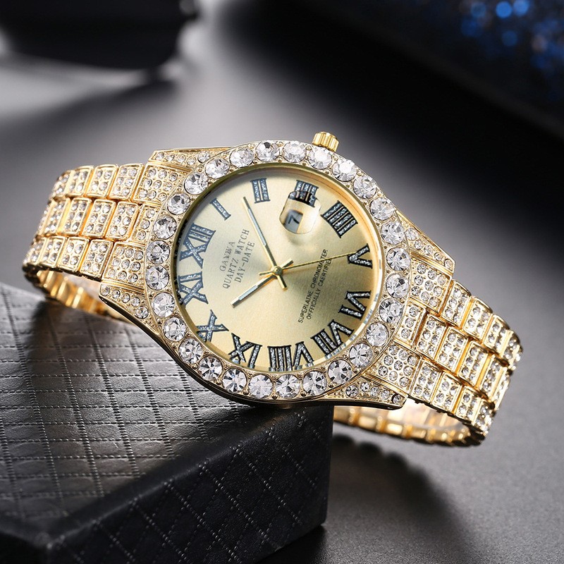 Watches Not Smartwatch - Relógio de Quartzo Masculino Luxuoso com