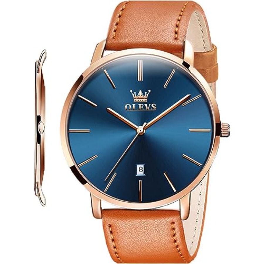 Smartwatch Digital Watches For Men - Relógios de Couro Masculinos OLEVS Pretos