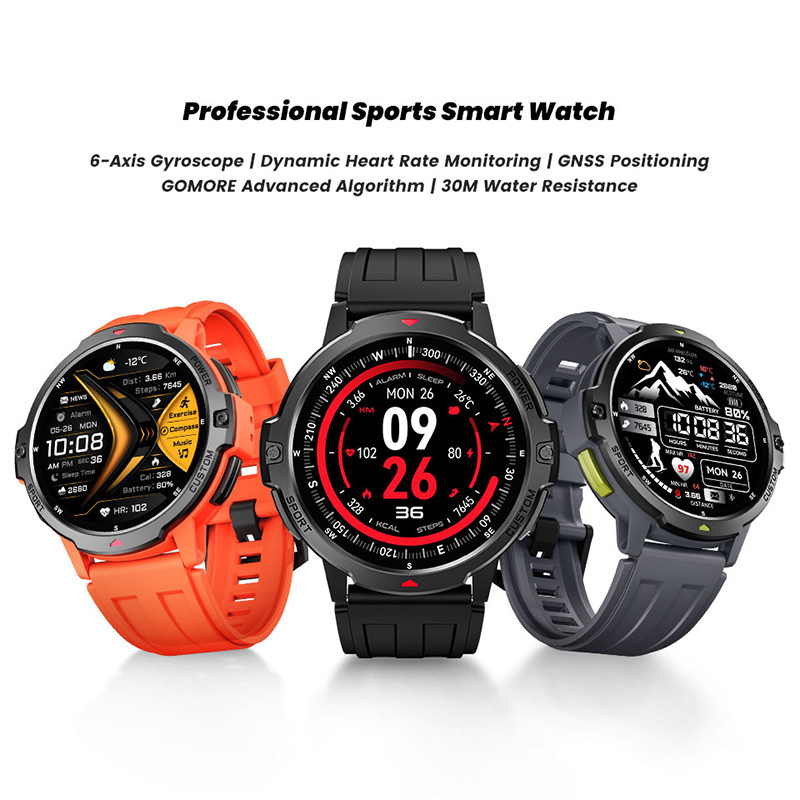 Novo Smartwatch Militar GPS 20 - Smartwatch Timex Watches For Men avaliação e preço
