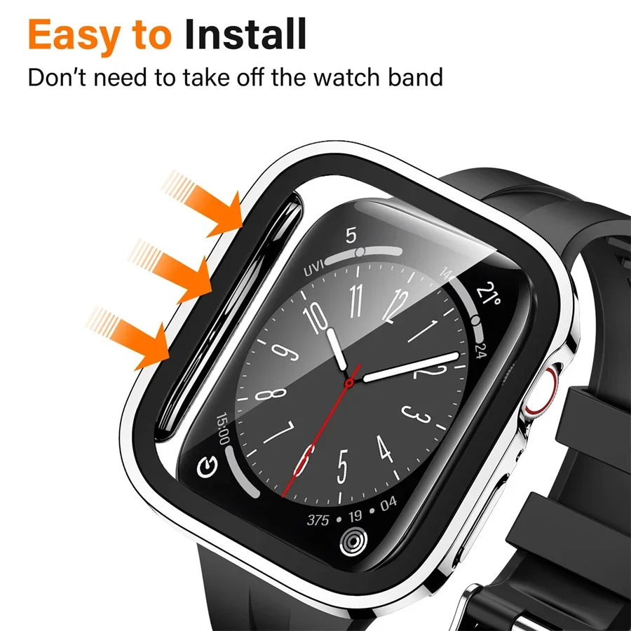 Vidro + capa para apple watch  - Watches Not Smartwatch avaliação e preço