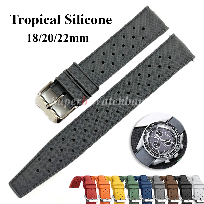 Tropical Silicone Watch Band Q - Seiko Watches Smartwatch avaliação e preço