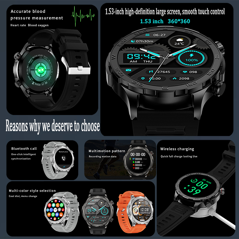 Novo Relógio Inteligente GPS p - Smartwatch New Watches For Men avaliação e preço