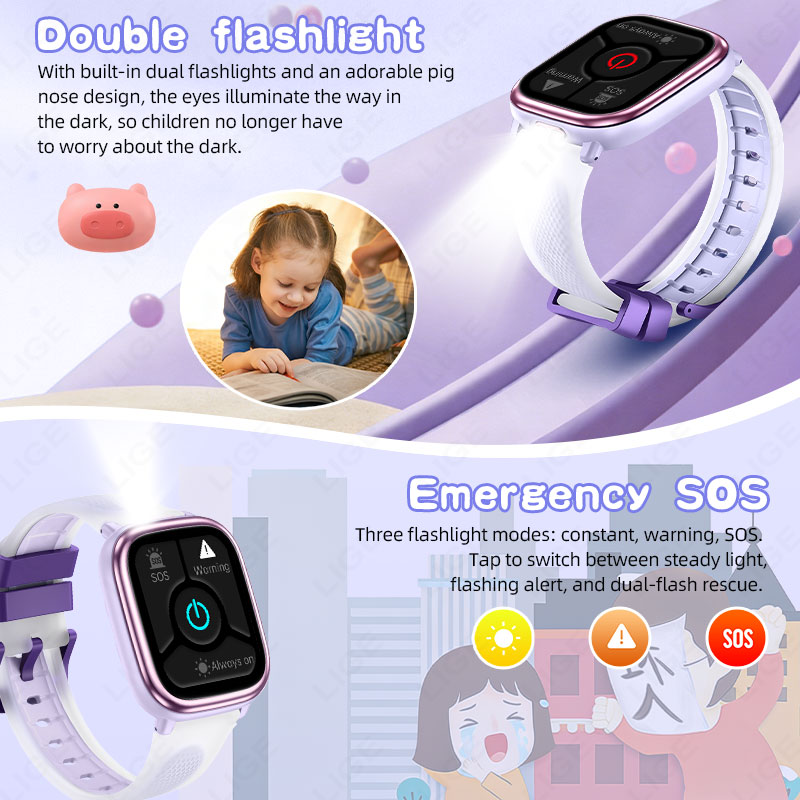 LIGE 2026 Novo Relógio Intelig - Smartwatch Watches For Kid Boy With Alarm avaliação e preço