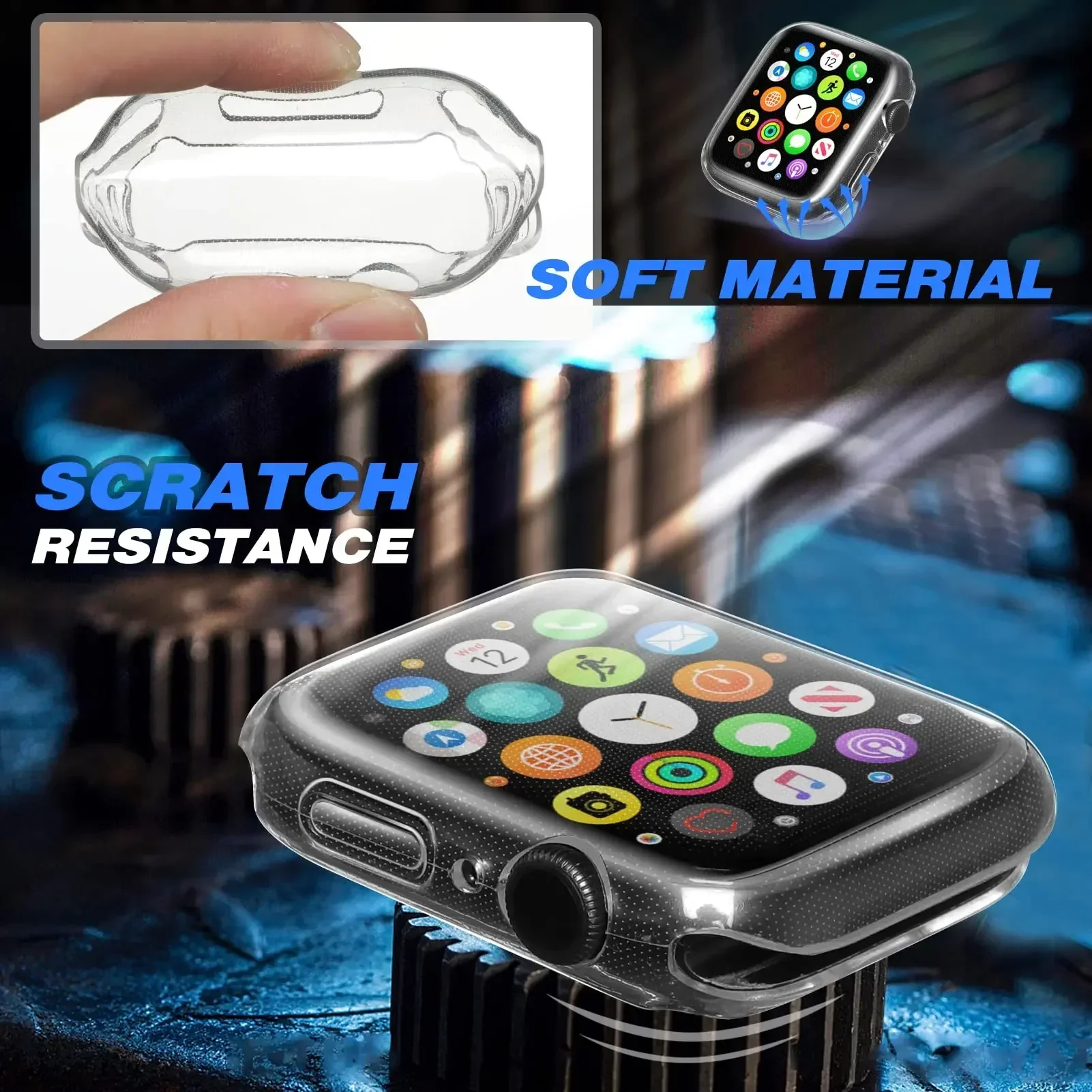 Capa para apple watch case 44m - Smartwatch Watches For Women Smart avaliação e preço