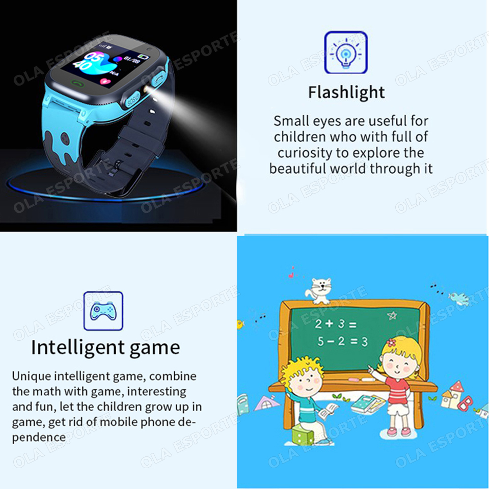 2025 novas crianças relógio in - Smartwatch Watches For Kid Boy With Alarm avaliação e preço