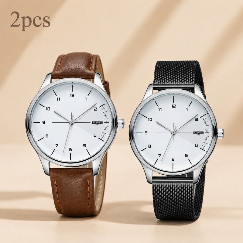 Relógio masculino YAZOLE, 2 pe - Smartwatch Watches Best Gift For Men avaliação e preço