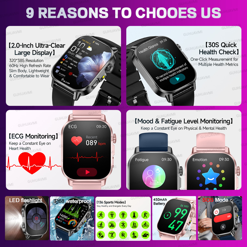 Novo Relógio Inteligente de Sa - Smartwatch Watches Gift For Women avaliação e preço