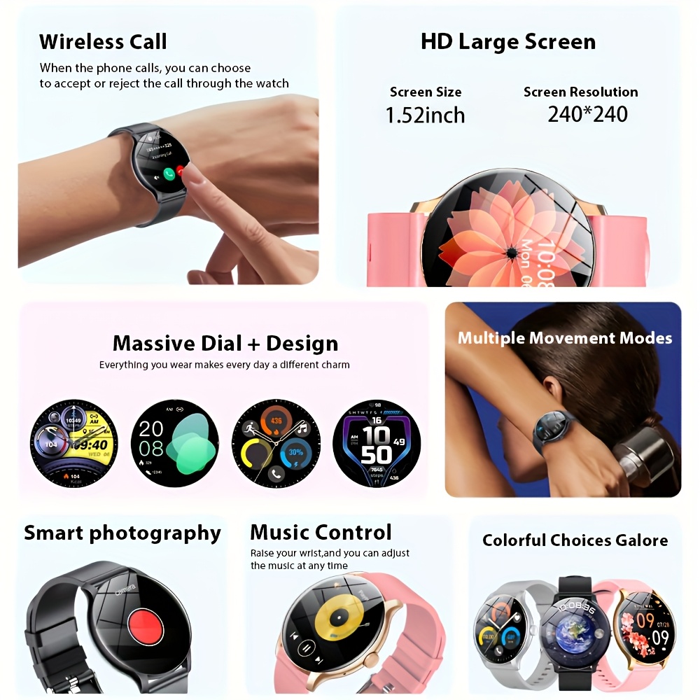 Relógio Inteligente LAXASFIT 2 - Smartwatch Watches Gift For Women avaliação e preço