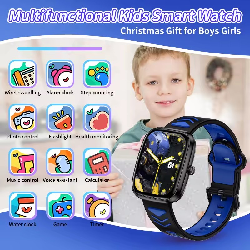 Crianças meninos meninas prese - Smartwatch Watches For Kid Boy With Alarm avaliação e preço