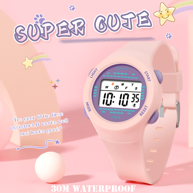 Relógio eletrônico infantil, r - Smartwatch Watches For Kid Boy With Alarm avaliação e preço