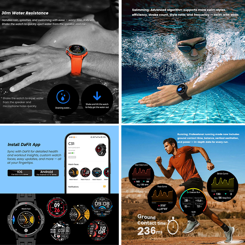 Relógio esportivo inteligente  - Smartwatch Timex Watches For Men avaliação e preço