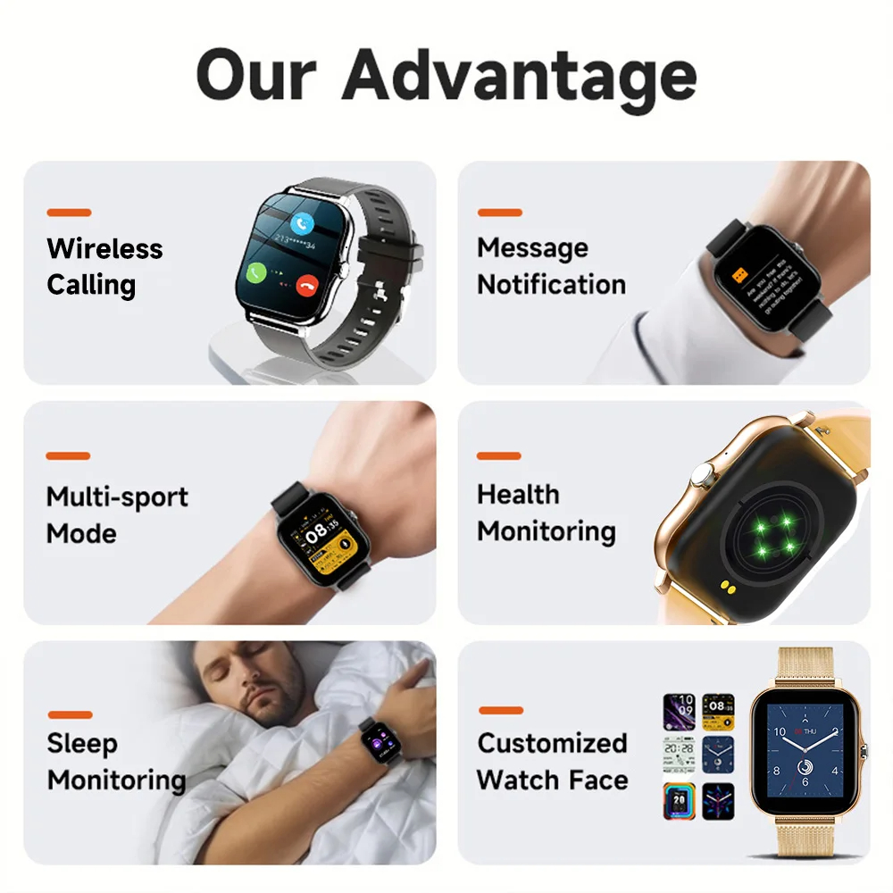 Relógio inteligente para andro - Smartwatch Watches Gift For Women avaliação e preço