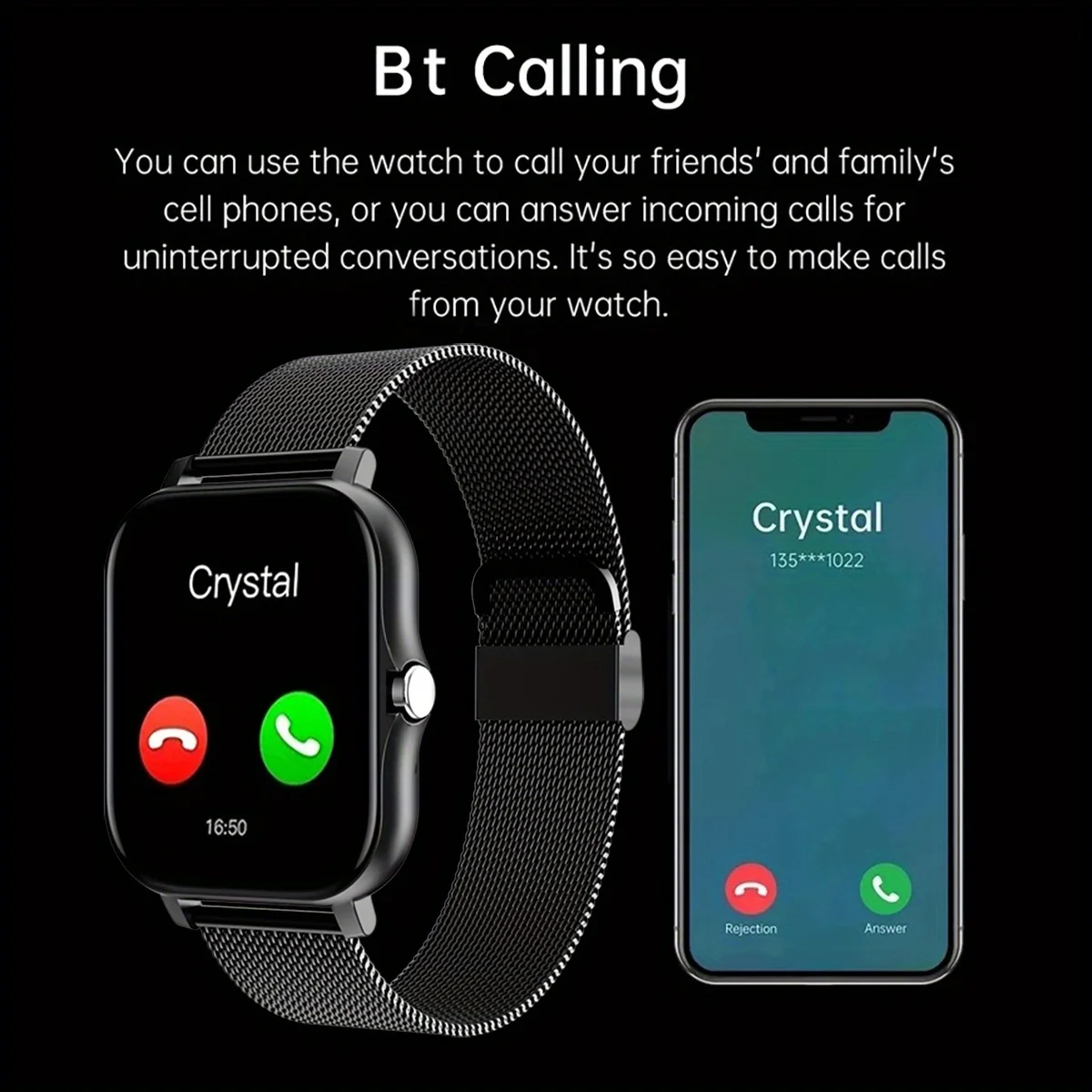 Relógio inteligente para andro - Smartwatch Watches Gift For Women avaliação e preço