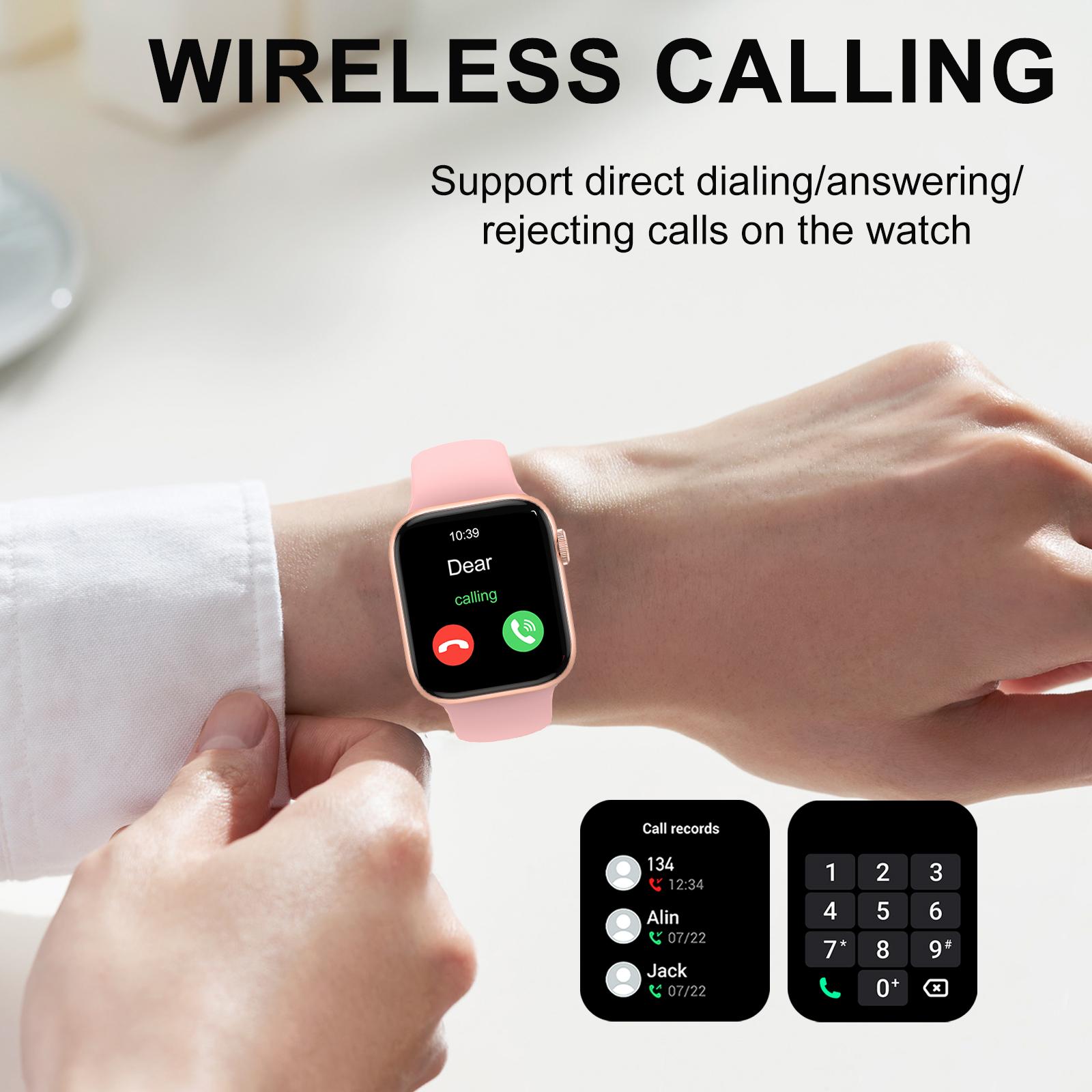 Relógio inteligente, chamada/d - Smartwatch Iphone Watch For Men avaliação e preço