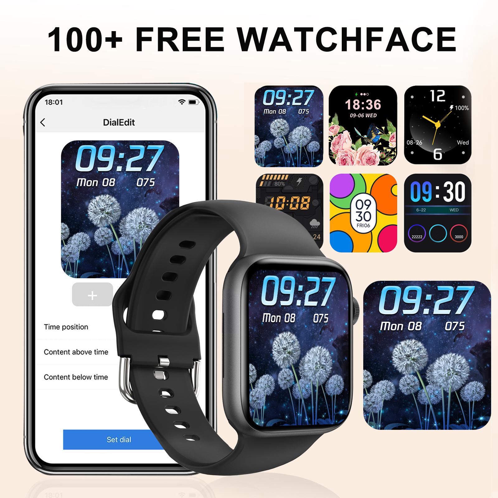 Relógio inteligente, chamada/d - Smartwatch Iphone Watch For Men avaliação e preço