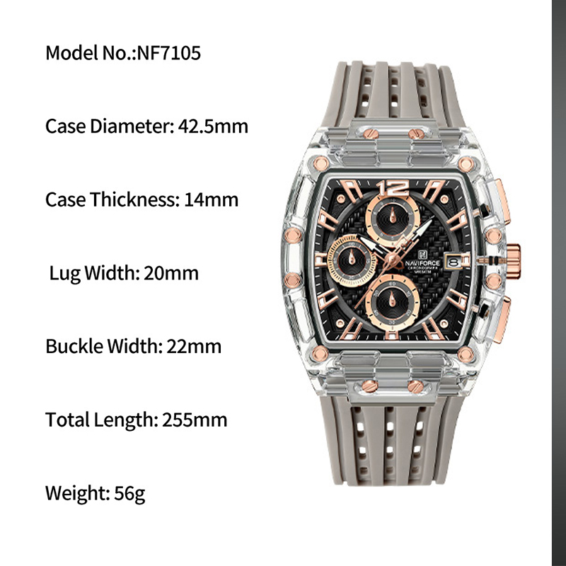 Novo naviforce relógios multif - Rolex Watch Datejust avaliação e preço
