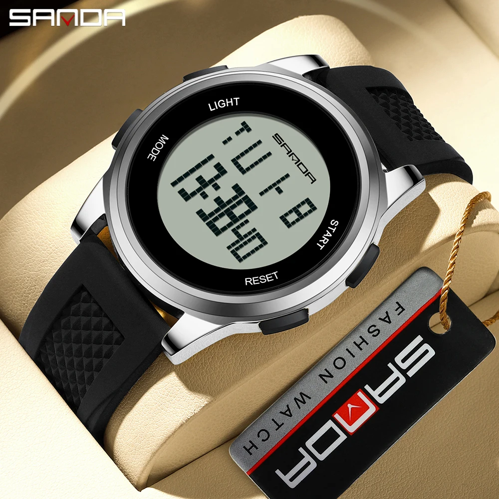 Sanda 9067 relógio digital mas - Smartwatch Army Watches For Men avaliação e preço