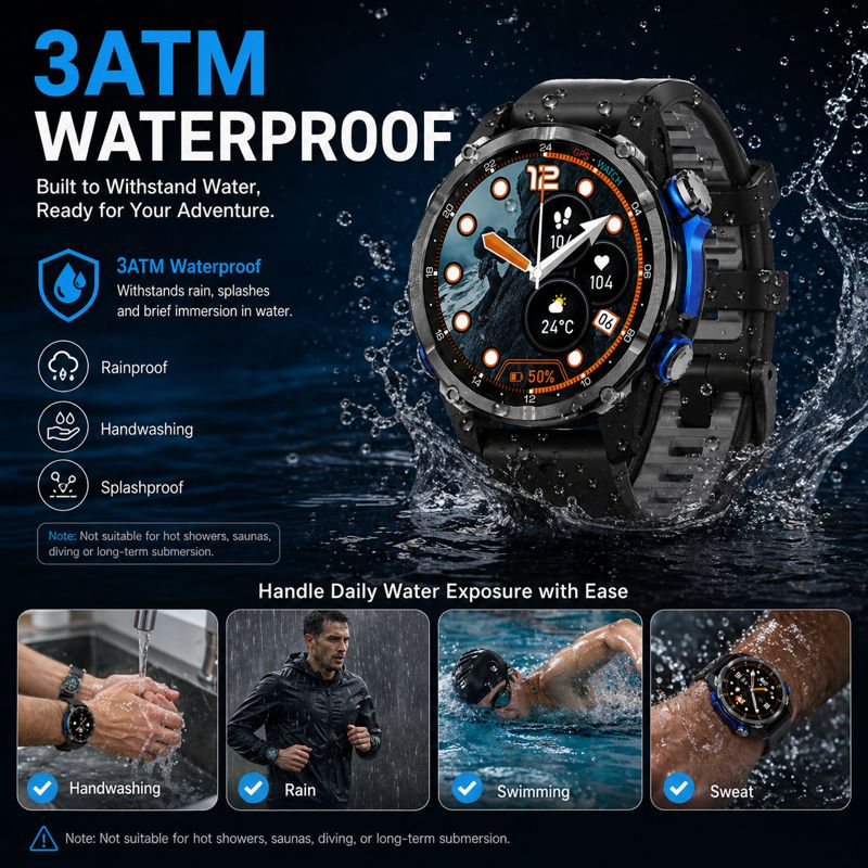Novo Smartwatch 2026 Grau Mili - Smartwatch Army Watches For Men avaliação e preço