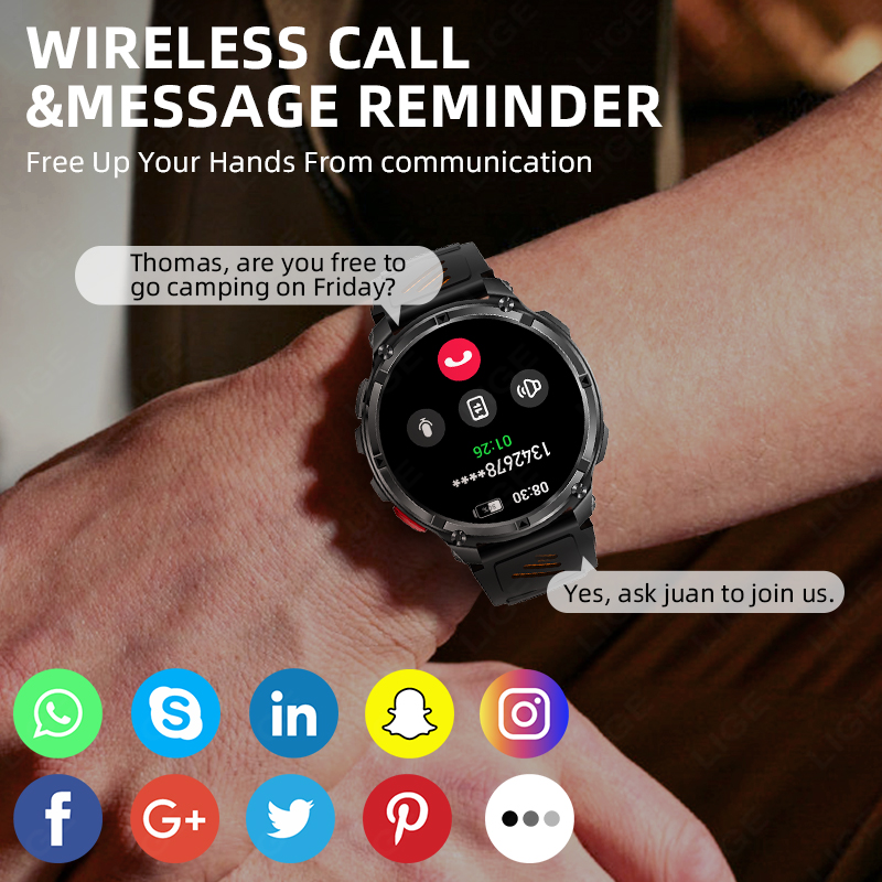 Smartwatch LIGE 2026: Lançamen - Smartwatch Watches For Sale avaliação e preço